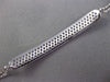 ESTATE .90CT ROUND DIAMOND 14KT WHITE GOLD 3D PAVE 3 ROW MILGRAIN BAR BRACELET