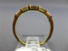 ESTATE .25CT DIAMOND 14K YELLOW GOLD 5 STONE BAGUETTE ANNIVERSARY RING #2421