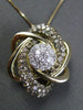 ESTATE 1.0CT FANCY COLOR DIAMOND 14KT WHITE & YELLOW GOLD FLOATING STAR PENDANT