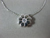 ESTATE .17CT DIAMOND 18KT WHITE GOLD 3D CLASSIC FLOWER SOLITAIRE PENDANT #23001