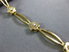 ANTIQUE .30CT ROUND DIAMOND 14K YELLOW GOLD CLASSIC DAISY FLOWER BRACELET #10577