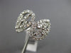 ESTATE .87CT DIAMOND 14K WHITE GOLD 3D CLASSIC INFINITY WEDDING ANNIVERSARY RING