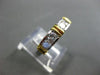 ANTIQUE WIDE 1.16CT DIAMOND 14K 2 TONE GOLD 6 STONE ANNIVERSARY RING E/F #21182