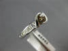 ESTATE .65CT DIAMOND 14KT WHITE GOLD SEMI BEZEL SEMI MOUNT ENGAGEMENT RING #5953