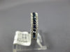 ESTATE .51CT DIAMOND & AAA SAPPHIRE 18K WHITE GOLD 3D CLASSIC ANNIVERSARY RING