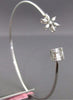 .48CT ROUND BAGUETTE & MARQUISE DIAMOND 18K WHITE GOLD SQUARE STAR FLOWER BANGLE