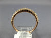 ESTATE .18CT DIAMOND 14KT ROSE GOLD SHARED PRONG SEMI ETERNITY ANNIVERSARY RING