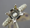 ESTATE .69CT DIAMOND 14KT WHITE GOLD CLASSIC 4 PRONG SEMI MOUNT ENGAGEMENT RING