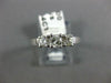 .64CT DIAMOND 14KT WHITE GOLD 3 STONE PAST PRESENT FUTURE ENGAGEMENT RING #1569