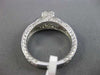 ESTATE 1.52CT ROUND & CUSHION DIAMOND 14KT WHITE GOLD 3D LUCIDA ENGAGEMENT RING
