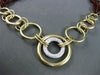ESTATE LARGE .92CT DIAMOND 18KT TWO TONE GOLD MULTI CIRCLE OF LIFE NECKLACE