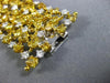 ESTATE WIDE 27.65CT WHITE & YELLOW DIAMOND 18KT 2 TONE GOLD ETOILE LOVE BRACELET