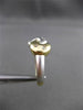 ESTATE .07CT DIAMOND 14KT WHITE & YELLOW GOLD ETOILE LOVE NOT MOON RING #24511