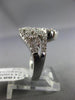 ESTATE .87CT DIAMOND 14K WHITE GOLD 3D CLASSIC INFINITY WEDDING ANNIVERSARY RING
