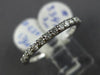 ESTATE .39CT DIAMOND 14K WHITE GOLD SHARE PRONG SEMI ETERNITY ANNIVERSARY RING