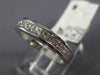 ESTATE .75CT DIAMOND 18KT WHITE GOLD 3D CLASSIC CHANNEL WEDDING ANNIVERSARY RING