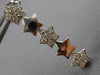 ESTATE .50CT DIAMOND 14KT WHITE GOLD PAVE SHOOTING STAR HANGING EARRINGS #14232