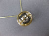 .25CT DIAMOND 14KT WHITE GOLD 3D SOLITAIRE ROUND ROUND HALO FLOATING PENDANT