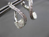 ESTATE LARGE 1.0CT DIAMOND 14KT WHITE GOLD 3D WAVE FLOATING EARRINGS F/G VSSI