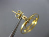 ESTATE LARGE .60CT DIAMOND 14KT YELLOW GOLD 3D CIRCULAR ETOILE HANGING EARRINGS
