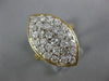 ESTATE LARGE 1.50CT DIAMOND 14KT YELLOW GOLD 3D MARQUISE SHAPE ANNIVERSARY RING