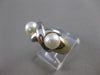 ESTATE 6MM AKOYA SEA PEARL 14K GOLD MODERNIST X-O CROSSOVER COCKTAIL RING #21396