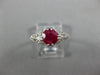 ANTIQUE 1.0CT AAA RUBY PLATINUM CLASSIC ROUND SOLITAIRE FILIGREE ENGAGEMENT RING