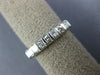.53CT DIAMOND 14KT WHITE GOLD 3D 7 STONE PRINCESS WEDDING ANNIVERSARY RING #1223