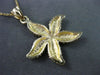 ESTATE LARGE 14KT YELLOW GOLD HANDCRAFTED 3D STAR FISH LUCKY FLOATING PENDANT