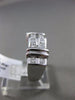 ESTATE WIDE 1CT PRINCESS CUT DIAMOND 14KT WHITE GOLD SEMI DOME ANNIVERSARY RING