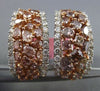 ESTATE LARGE 5.66CT DIAMOND 18KT WHITE & ROSE GOLD MULTI SHAPE CLIP ON EARRINGS