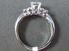 ESTATE .65CT DIAMOND 14KT WHITE GOLD 3D CLASSIC FLOWER ENGAGEMENT RING #21263