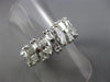 ESTATE LARGE 3.90CT DIAMOND PLATINUM GRADUATING ETERNITY ANNIVERSARY RING #26165