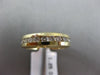 ESTATE 1.25CT DIAMOND 14KT YELLOW GOLD CHANNEL ETERNITY WEDDING ANNIVERSARY RING