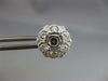 ESTATE .54CT DIAMOND 14K WHITE GOLD 3D HEXAGON FILIGREE SEMI MOUNT STUD EARRINGS