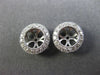 ESTATE .37CT DIAMOND 14KT WHITE GOLD CLASSIC 3D ROUND FILIGREE JACKET EARRINGS