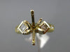 ESTATE WIDE .55CT DIAMOND 14KT YELLOW GOLD 3D 6 PRONG SEMI MOUNT ENGAGEMENT RING