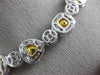 ESTATE GIA 25.1CT WHITE & FANCY YELLOW DIAMOND 18KT TWO TONE GOLD LOVE NECKLACE