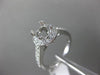 ESTATE .44CT DIAMOND 14KT WHITE GOLD 3D CLASSIC HALO SEMI MOUNT ENGAGEMENT RING