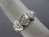 ESTATE WIDE .70CT ROUND DIAMOND 18KT WHITE GOLD 3D MULTI HEART PAVE LOVE RING