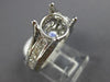 ESTATE LARGE 1.69CT DIAMOND 14K WHITE GOLD FOUR PRONG SEMI MOUNT ENGAGEMENT RING
