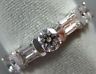ANTIQUE .75CT DIAMOND 14KT WHITE GOLD 3D SEMI ETERNITY ANNIVERSARY RING #21795