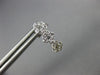 ESTATE .53CT DIAMOND 14KT WHITE GOLD 3D 3 FLOWER JOURNEY UMBRELLA LOVE EARRINGS