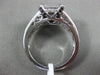 ESTATE .50CT WHITE & BLACK DIAMOND 14KT WHITE GOLD CLUSTER SQUARE FILIGREE RING