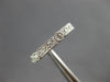 ESTATE .62CT DIAMOND 14KT WHITE GOLD 3D ROUND FILIGREE ETERNITY ANNIVERSARY RING