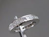 ESTATE 2.16CTW PRINCESS DIAMOND ETERNITY 14K WHITE GOLD WEDDING RING F VVS #2103