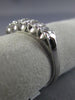 ESTATE WIDE 1.0CT DIAMOND 14K WHITE GOLD CLASSIC WEDDING ANNIVERSARY RING #22079