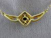 ESTATE .92CT DIAMOND & AAA SAPPHIRE 18KT YELLOW GOLD 3D INFINITY NECKLACE #23693