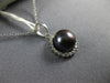 ESTATE .11CT DIAMOND & AAA TAHITIAN PEARL 14KT WHITE GOLD 3D ROUND HALO PENDANT
