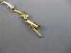 ESTATE 14KT WHITE & YELLOW GOLD 3D CLASSIC HANDCRAFTED HAPPY DOLPHIN BRACELET